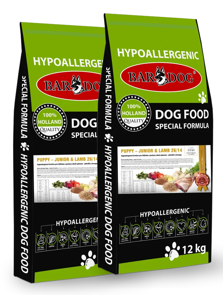BARDOG Puppy - Junior & Lamb 2 x 12 kg