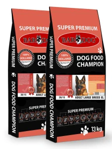 BARDOG ADULT Large & Breed XL 26/15 2 x 13 kg
