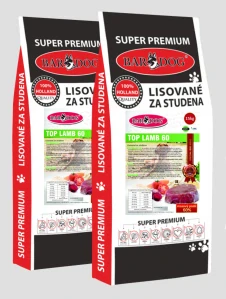 BARDOG Lisované granule 2 x 15 kg Top Lamb 60