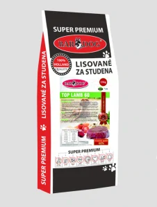 BARDOG Lisované granule 15 kg Top Lamb 60