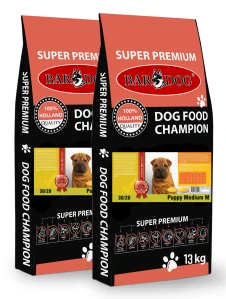 BARDOG PUPPY Medium M 30/20 kuřecí maso 2 x 9+1 kg pro střední plemena